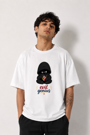 Evil Genius Unisex Oversized Classic T-Shirt