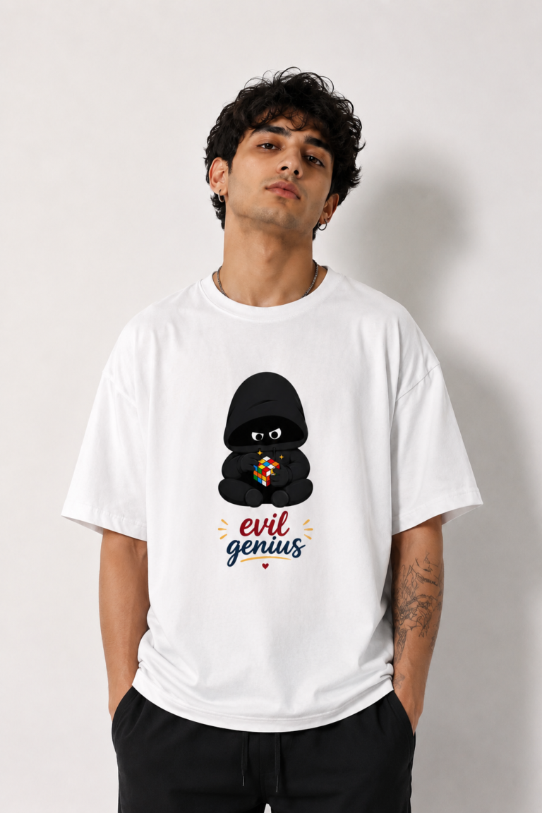 Evil Genius Unisex Oversized Classic T-Shirt