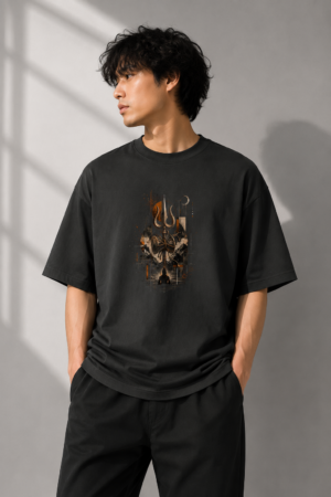 Divine Trishul Unisex Oversized Classic T-Shirt