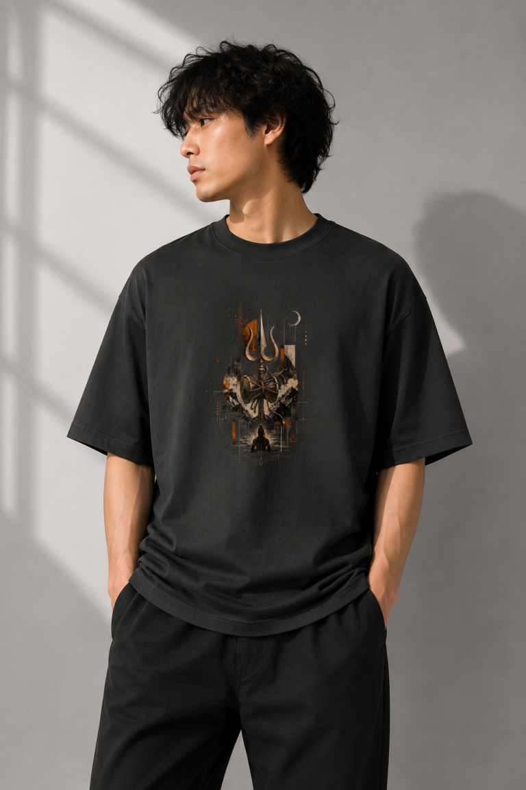 Divine Trishul Unisex Oversized Classic T-Shirt