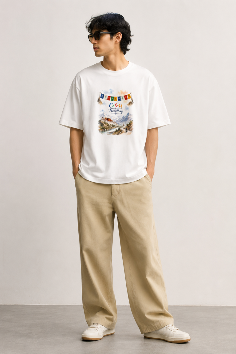 Colors of Travelling Unisex Oversized Classic T-Shirt