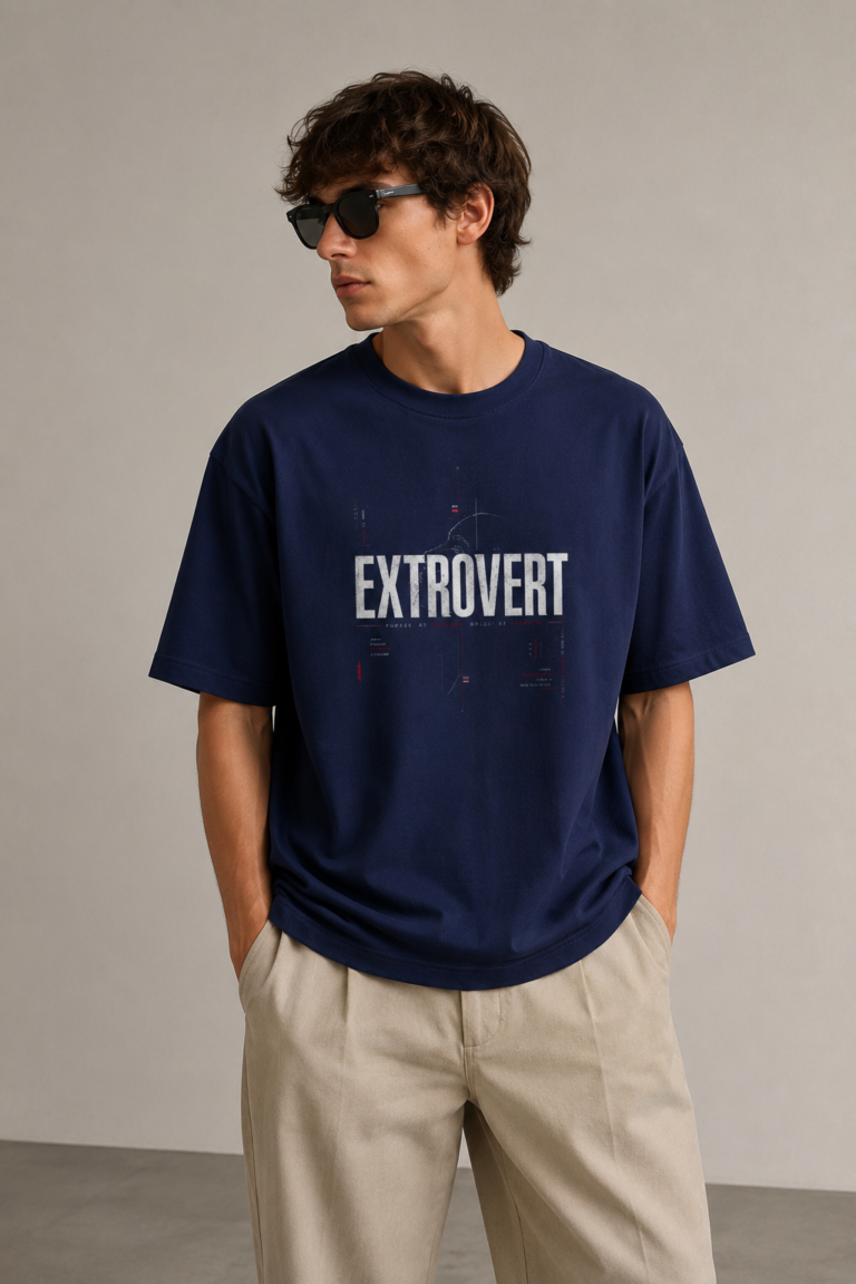 Extrovert Unisex Oversized Classic T-Shirt